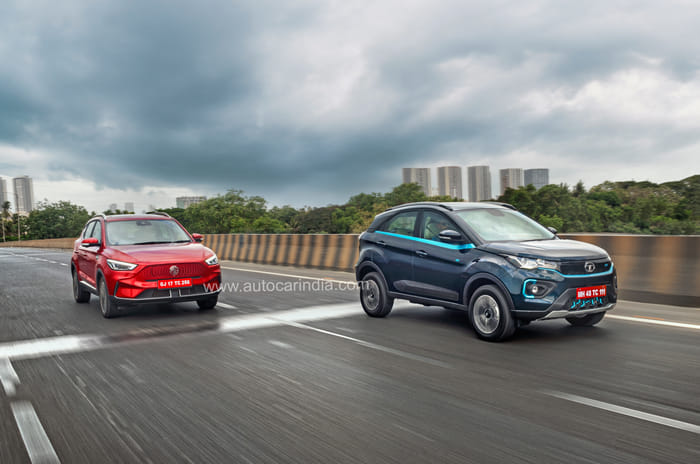 Nexon EV Max vs MG ZS EV facelift comparison